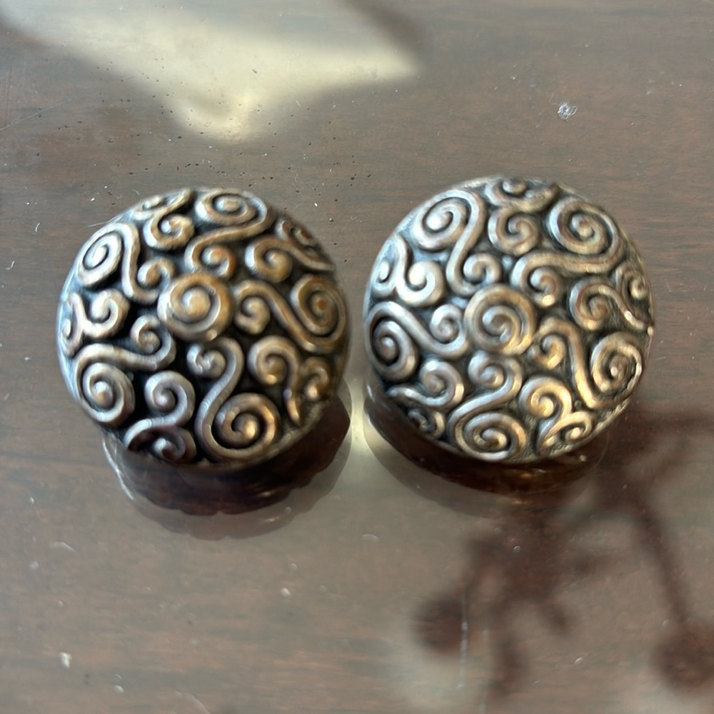 Vintage Silver clip-on earrings